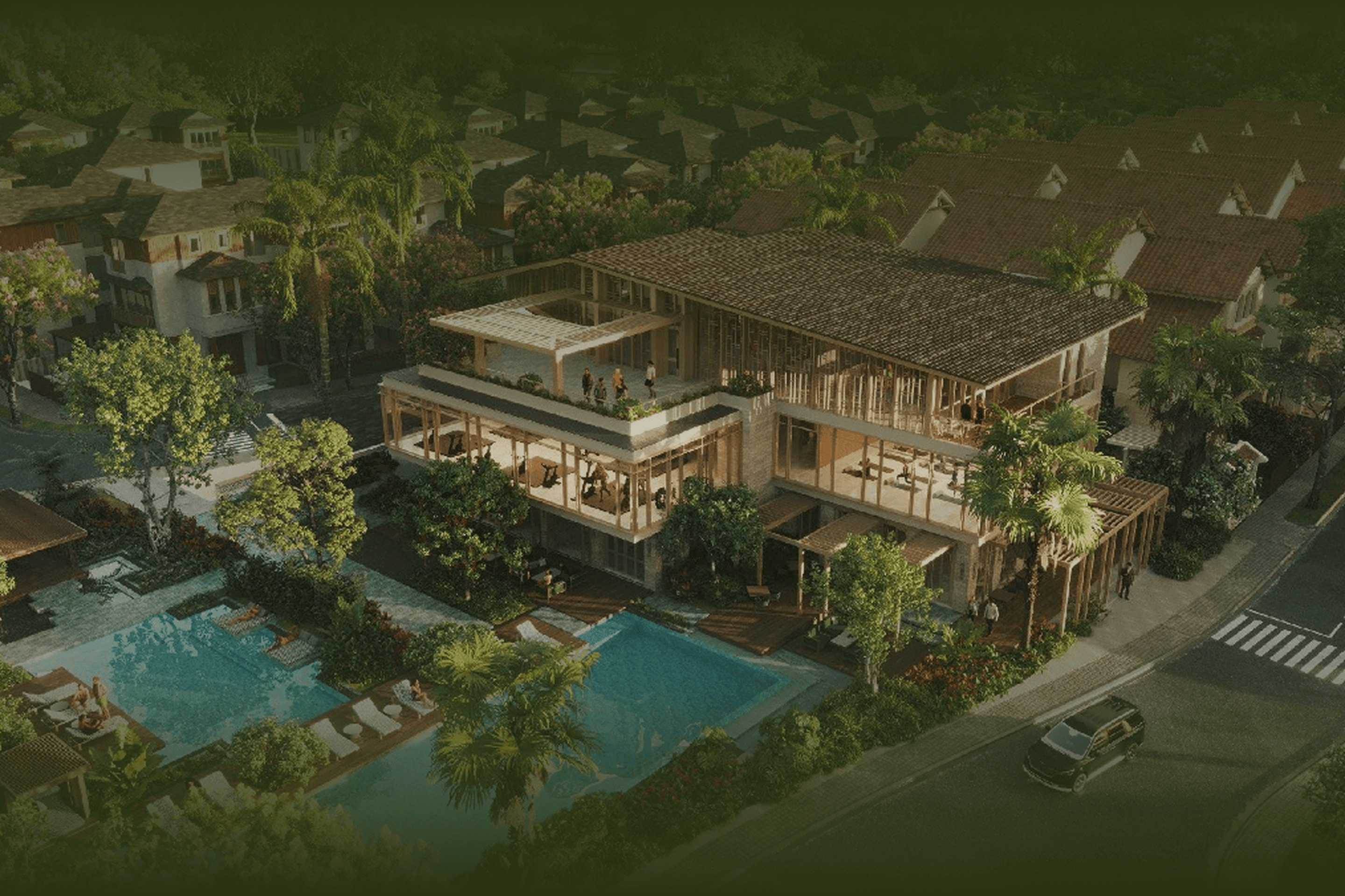 Villa Compound Background